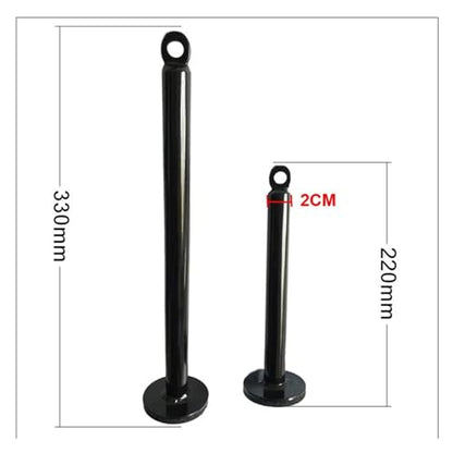 Gym Loading Pin Stainless Steel Fitness Pulley Cable System Attachment Dumbbell Rack Barbell Slice Support Frame for Weight Lift - color: 22cm