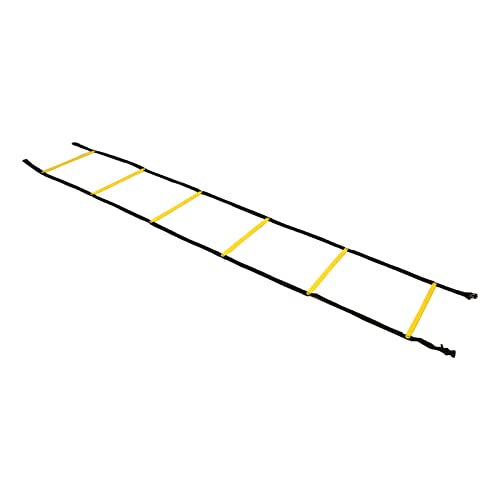 2.6m Fixed Rung Agility Ladder - Heavy Duty Polypropylene Footwork Drill Equipment for Soccer Basketball