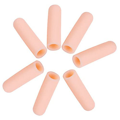 15 Pcs Gel Finger Cots, Finger Protector Brace, Silicon Tubes Insulation Fingerstall Sleeves Support Gloves Pain Relief for Trigger Finger, Hand Eczema, Finger Cracking, Finger Arthritis