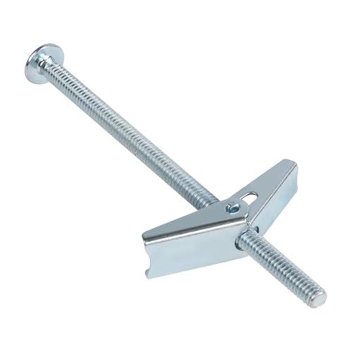 HASWARE Toggle Bolt Zinc Plated Steel and Wing Nut for Hanging Heavy Items on Drywall 1/4x5 (8 Pack) - size: 1/4x5" (8 Pack)