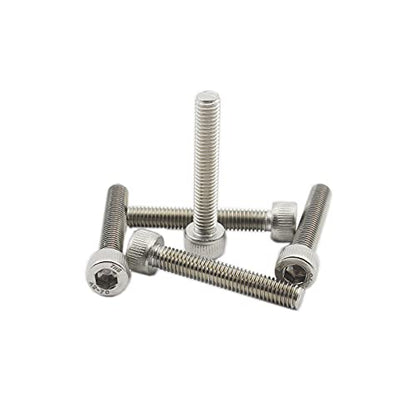 20 PCS Socket Head Cap Screws, TTZEZE 304 Stainless Steel Metric Machine Bolts Hex Socket Screw, Socket Drive Bright Finish Full Machine Threads for Shelf Chair Desk Install Repair (M5x16mm) - color: M5, size: 16mm