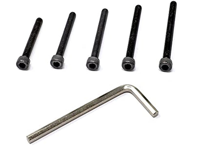 iexcell 25 Pcs M5 x 40/45/50/55/60 Alloy Steel 12.9 Grade Hex Socket Head Cap Screws Bolts Assortment Kit, Black Oxide Finish - size: M5 x 40/45/50/55/60mm