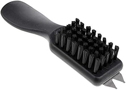 Black Golf Shoes Cleaner Brush with Shoe Horn Handle Dirt Mud Remover Suit for Golf Club Home Using Cleaning Tool 1PCS