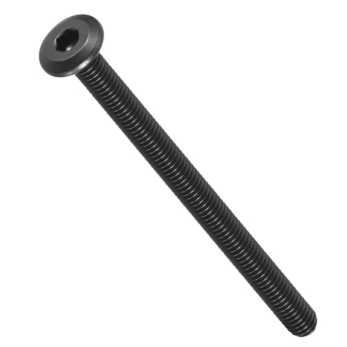 METALLIXITY Flat Head Hex Socket Cap Screws Bolts(1/4"-20x4) 15Pcs, 304 Stainless Steel Hex Socket Furniture Bolts Screws - for Furniture Woodworking Project, Black - color: Black, size: 1/4"-20x4"