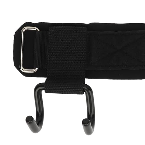 Omabeta Weight Lifting Hook Durable Heavy Duty Straps Improve Grip Strength for Weightlifting Deadlift Gym Training 2pcs Black