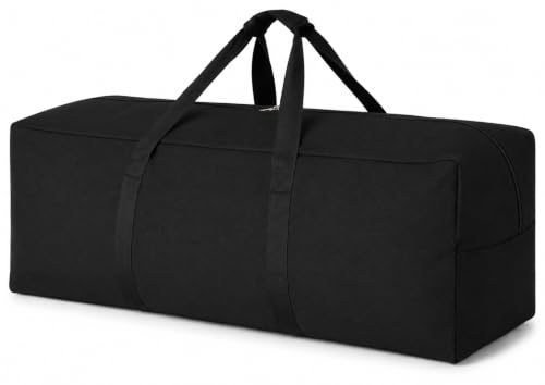 DoYiKe Extra Large Canvas Travel Duffle Bag Heavy Duty, Sports Duffel Military Camping Tent Storage 100L Black - color: Black, size: 100L
