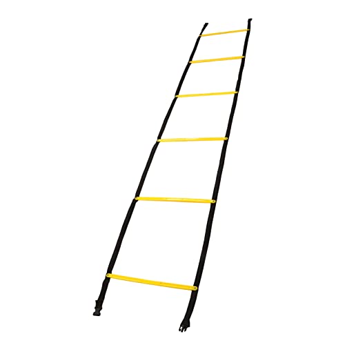 2.6m Fixed Rung Agility Ladder - Heavy Duty Polypropylene Footwork Drill Equipment for Soccer Basketball