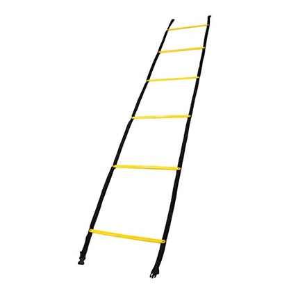 2.6m Fixed Rung Agility Ladder - Heavy Duty Polypropylene Footwork Drill Equipment for Soccer Basketball