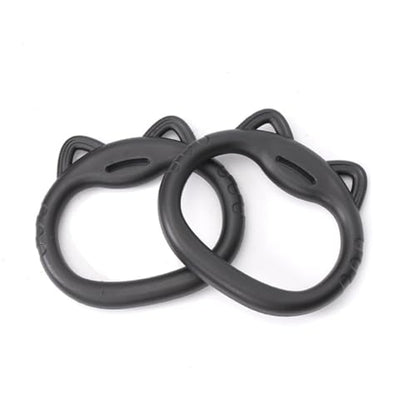 JIANWEI Gymnastics Rings Set for Kids, Professional Children Trapeze Bar Pull Up Rings with Straps Kids Playground Home Exercise Gym Rings with Drawstring Bag for Children Exercise(Pink)