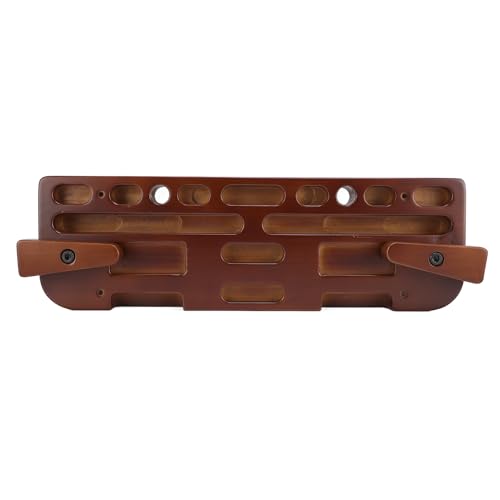 Wooden Rock Climbing Hangboard, Fingerboard for Grip Strength Training, Various Finger Hole Sizes Hangboard with Durable Construction, Ideal for Indoor Outdoor Climbing