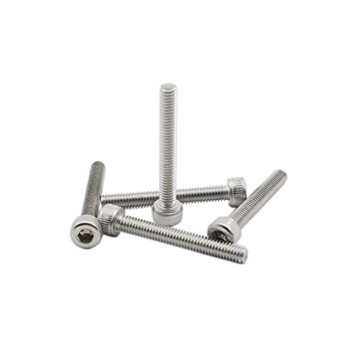 20 PCS Socket Head Cap Screws, TTZEZE 304 Stainless Steel Metric Machine Bolts Hex Socket Screw, Socket Drive Bright Finish Full Machine Threads for Shelf Chair Desk Install Repair (M4x16mm) - color: M4, size: 16mm