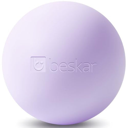 Massage Lacrosse Balls for Myofascial Release, Trigger Point Therapy | Foot Massage Ball to Relieve Plantar Fasciitis, Muscle Soreness - color: Purple