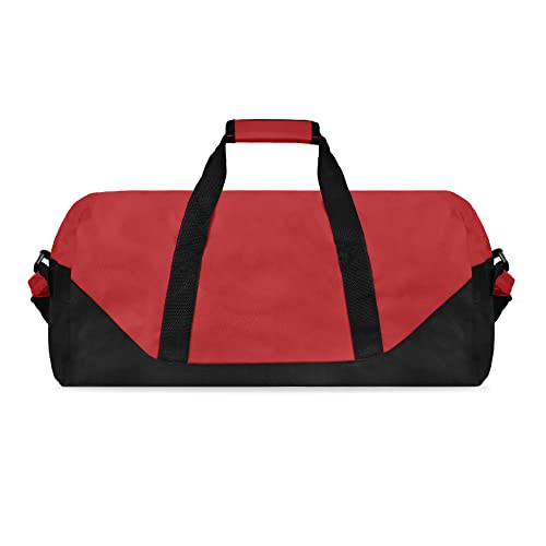 21" Large Duffle Bag with Adjustable Strap - color: Red