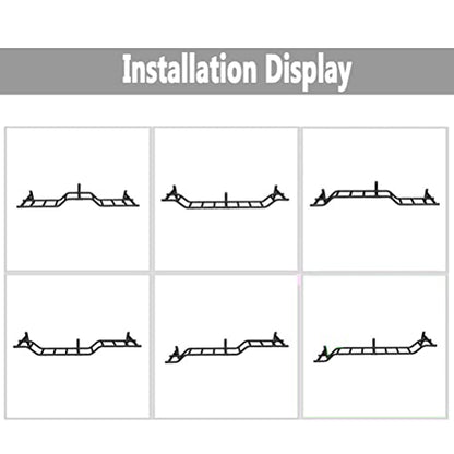 Wall Mounted Pull Up Bar， Heavy Duty Steel Climbing Frame/Parallel Bars/Horizontal Bars， Home Gym Strength Training Fitness bar， Load 300kg，