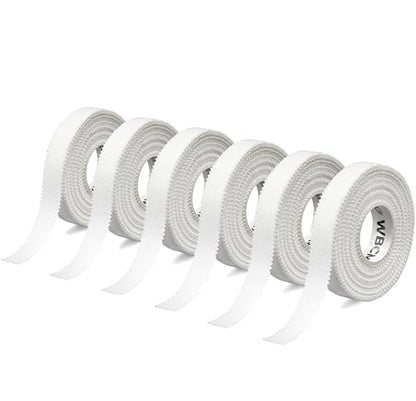 WARM BODY COLD MIND Athletic Finger Tape - 0.5inch x 33ft - Sport Tape for Fingers, Strong Hand Wrap for Crossfit, Weightlifting, Jiu Jitsu, Rock Climbing - color: 6 Rolls White (33ft)