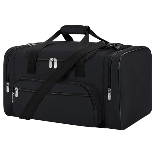 Sports Duffel Bag 20 inch for Travel Gym - Black - color: Black, size: 20 inch - 1.0