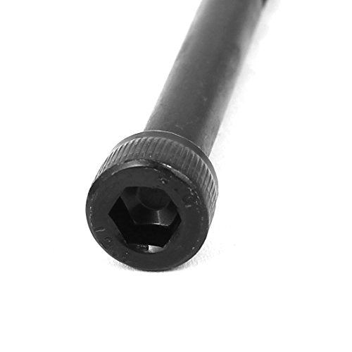 uxcell M6x65mm 12.9 Alloy Steel Hex Socket Screws Partially Threaded Bolt Black 10Pcs - size: M6x65mm