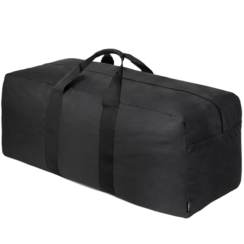 Vorspack Extra Large Duffle Bag for Travel - 200L Duffel Bag for Men Gear Bag for Storage Foldable Weekender Bag for Overnight Camping - Black - color: Black, size: 200 l