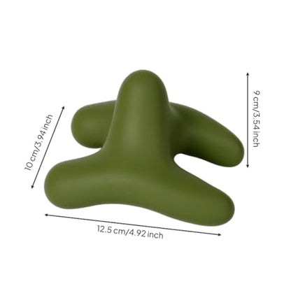 predolo Pressure Point Silicone Handheld for Stretching, Forest Green - color: Forest Green