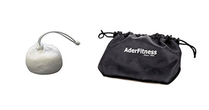 Ader Sporting Goods Refillable Gym Chalk Ball & Chalk Bag- Climbing, Lifting Weight, Gymnastics and Workout - color: 1 chalk ball + Bag