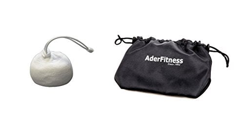 Ader Sporting Goods Refillable Gym Chalk Ball & Chalk Bag- Climbing, Lifting Weight, Gymnastics and Workout - color: 1 chalk ball + Bag