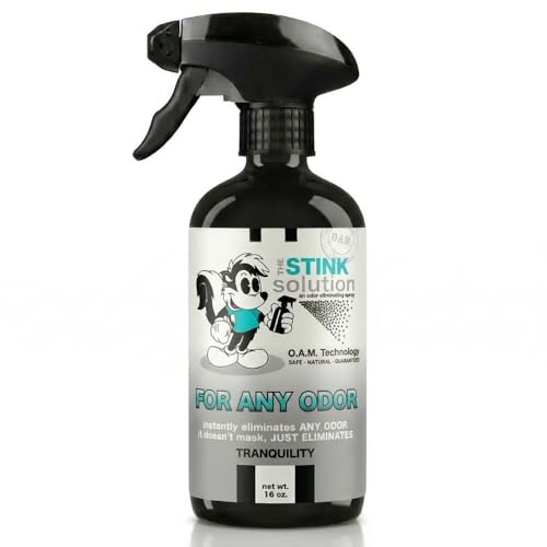 The Stink Solution Odor Eliminator for Shoes, Sneakers, Cleats, & All Footwear | Best Shoe Deodorizer for Smelly Feet | Fast, Safe, Natural Formula to Eliminate Foot Odor - 1 Tranquility 16 oz Bottle | Eliminates Foot and Sweat Odor at the Source. Deodori