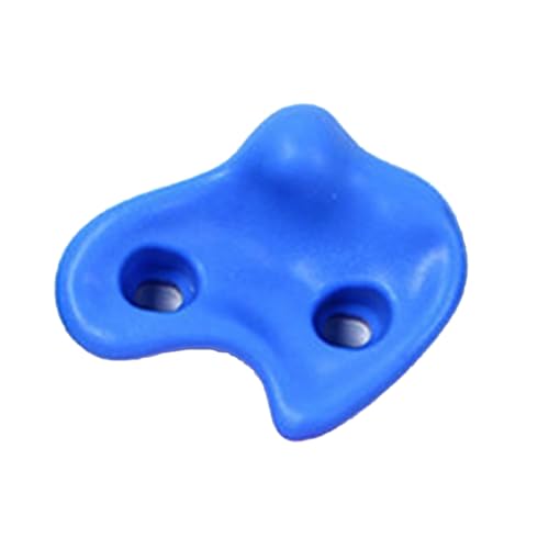 10PCS Rock Climbing Holds, PE Ergonomic Comfortable Hand Grip with High Strength Screws for Indoor Outdoor Climbing Wall - color: Blue