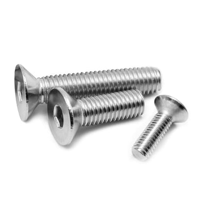1/4-20 x 1 ''(25 Pack) Flat Head Hex Socket Cap Screws Countersunk Bolts, Allen Socket Drive, 304 Stainless Steel 18-8, Fully Machine Thread, Bright Finish (with hex Spanner) - size: 1/4 × 1 ''