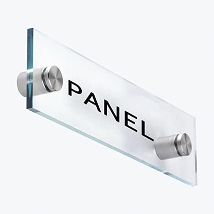 Standoff Screws for Acrylic - 1 x 2 Inch Sign Standoff Mounts Screws by Lantee, Stainless Steel, 25 x 50mm, 20 Pcs - color: Silver, size: 1" x 2" / 25 x 50mm