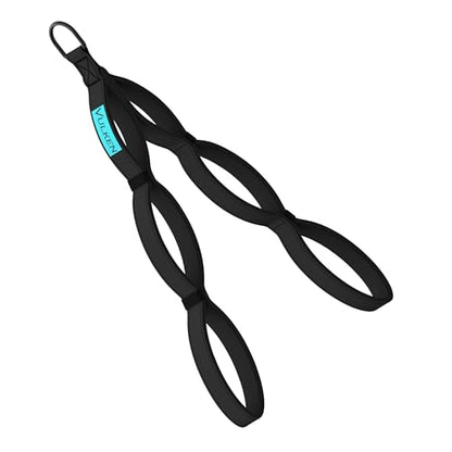 Vulken Tricep Rope Cable Attachment. 28.7 Inch & 22 Inch Two Lengths Built in One Pull Down Rope - color: ‎Black-Three Lengths