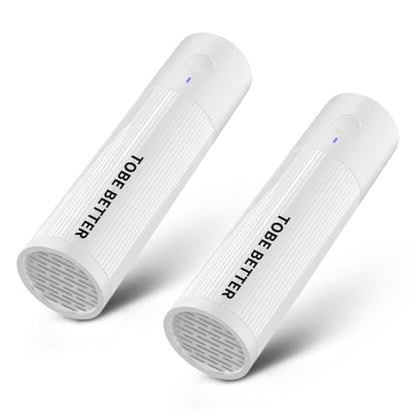 Shoe Deodorizer Rechargeable Ozone Tech Eliminates Odors in All Footwear, Auto Shut-Off Durable Freshener - color: White