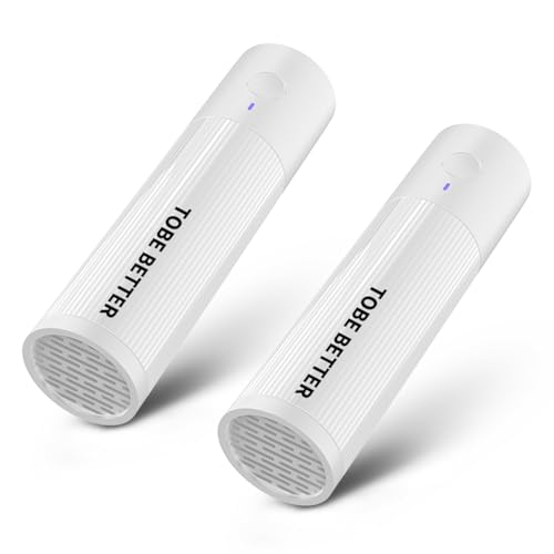 Shoe Deodorizer Rechargeable Ozone Tech Eliminates Odors in All Footwear, Auto Shut-Off Durable Freshener - color: White