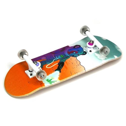 Teak Tuning Real Wear Graphic 32mm Fingerboard Complete - Space Bound Edition
