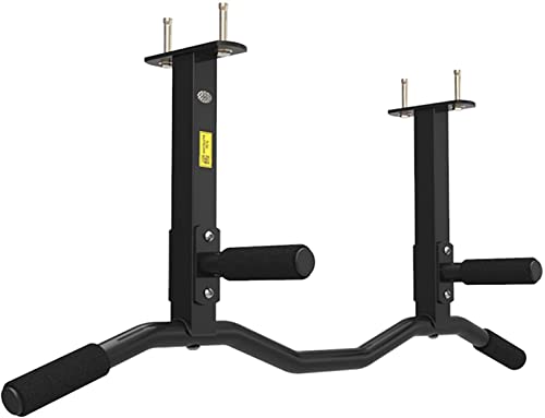 JYDQM Fitness Training Pull Up Bar for Men & Women Ergonomic Ceiling Mounted Pull Up Bar with 4 Grip Positions, Multifunctional Indoor Chin-Up Bar Home Workout Sports Equipment (Size : Curved) - size: Curved