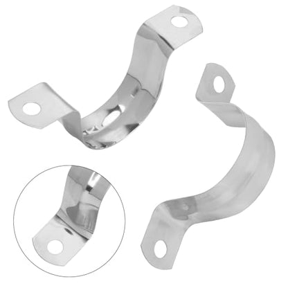 300 PCS 1-1/4 Inch Stainless Steel Rigid Pipe Strap, M32 Conduit Clamps, U Bracket Mounting Clamps with Two Hole, U Tube Pipe Clamp for Chemical Industry, Commercial - size: 300 PCS 1-1/4 Inch