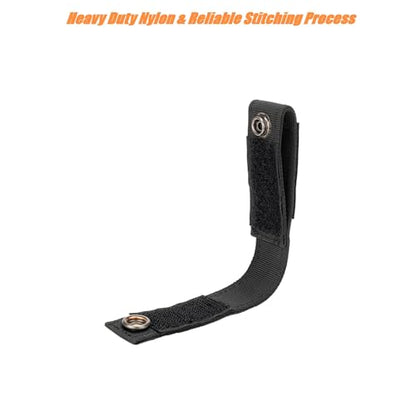 TACNEX Handcuff Strap w/Snap Closure Cuff Holder Nylon Keeper Chain/Hinged Cuffs Carrier Quick Release Clip Hook for ASP Handcuff 1.75"/ 2"/2.25" Duty Belt Law Enforcement Police Sheriff Security - size: 1 PCS, style: Nylon Strap with Copper Snap