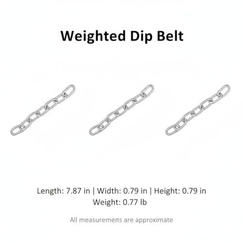 Strength Athletes Weighted Dip Belt with Iron Chain for Pull Ups and Dips, Heavy Duty Training Gear