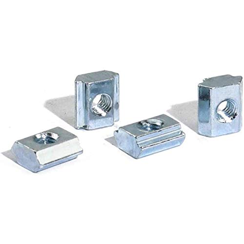 30pcs 2020 Series Sliding T Nuts Metric M6 Thread Slide in Hammer Head T-Nut for Standard 6mm T-Slot Aluminum Extrusion Profile （2020 Series M6） - size: 2020 Series M6