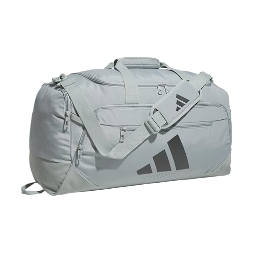 adidas Defender 5 Duffel Bag for Sports, Gym and Travel, Wonder Sage Green/Grey Six, OSFA - color: Wonder Sage Green/Grey Six/Medium 59L, style: Medium 59l