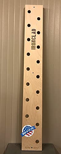 Climbing Peg Board, 8"x60" Climbing Pegboard. New Laser Engraving Options!