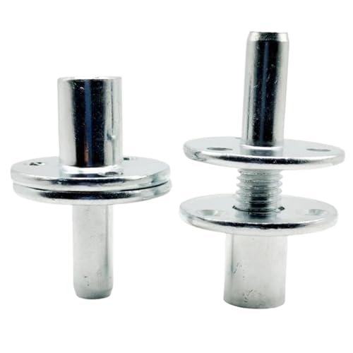2 Sets M12 Metal Bedpost Connectors Screw-in T-nut Bedpost Connectors for Furniture Hardware Fittings, Sofa Bedpost Locking Connection Tee Nuts.