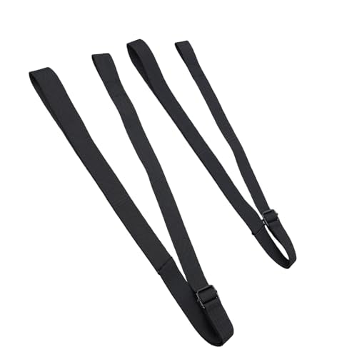 SUNGOOYUE 2Pcs Weight Straps, Adjustable Polyester Safety Dumbbell Spotter Straps with Buckle for Bench Press Squat Rack Home Gym Strength Training