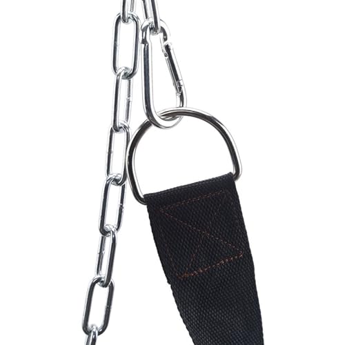 Dipping Belt with Chain Weighted Dip Belt with Steel Chain for Pullups Gym Workout Lifting Fitness