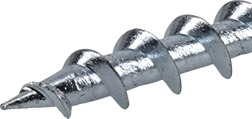 Hillman Borefast Drywall Screw Anchors, 1-1/2in, 75 Pieces, Silver | Zinc finish, Phillips pan head self-drills into drywall wood and metal, For hanging fixtures with reusable anchor support