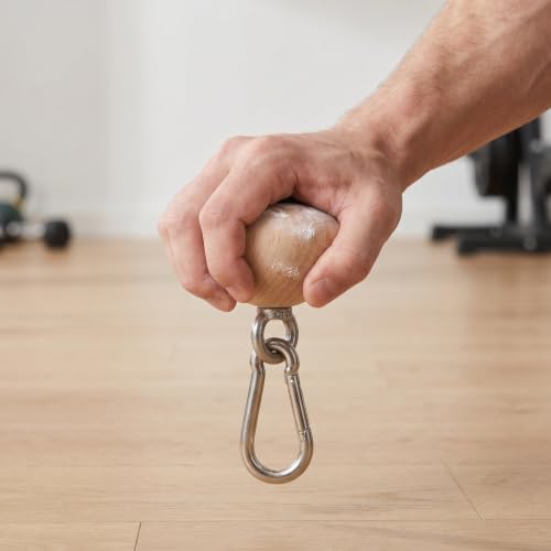 OUNONA Grip Strengthener for Climbers - Wooden Half Sphere Training Ball - Hand Exercise Equipment for Muscle Building - Finger Strength Device