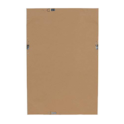 DesignOvation Beatrice Framed Linen Fabric Pinboard, 18x27, White - color: White, size: 18" x 1"