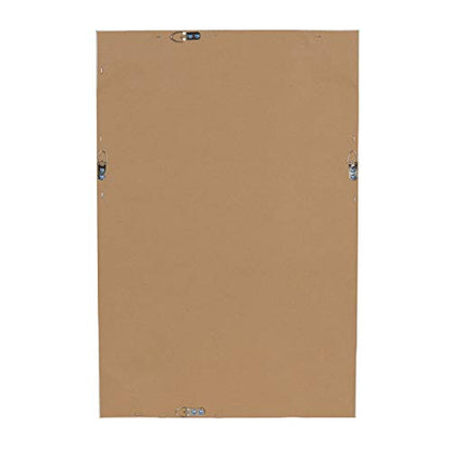 DesignOvation Beatrice Framed Linen Fabric Pinboard, 18x27, White - color: White, size: 18" x 1"
