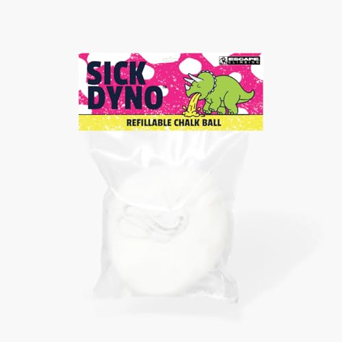 Sick Dyno® Reusable Climbing Chalk Ball | Escape Climbing Ultra Premium Loose Bulk Climbing Chalk | 100% Pure Magnisum Carbonate Optimized for Rock Climbing | Designed for Bouldering, Sport Climbing