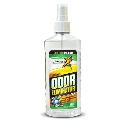SweatX Extreme Odor Spray - Multipurpose No-Wash Deodorizer - Ideal for Shoes and Gym Clothing - Victory Scent (8 fl oz) - size: 8 Fl Oz (Pack of 1)