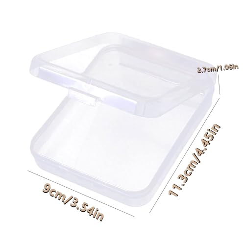 2 Pcs Clear Chalk Holders Storage Boxes | Small Containers, Organizing Chalk, Craft Supplies, Home Office & Workshops